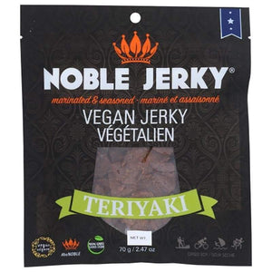 Noble Jerky – Vegan Jerky Teriyaki, 2.47 oz | Pack of 2