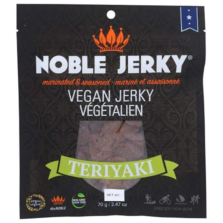 Noble Jerky – Vegan Jerky Teriyaki, 2.47 oz | Pack of 2- Pantry 1