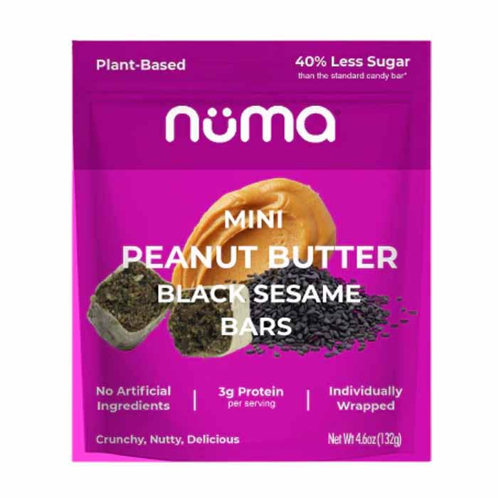 Numa - Mini Peanut Butter Bars - Black Sesame, 132g