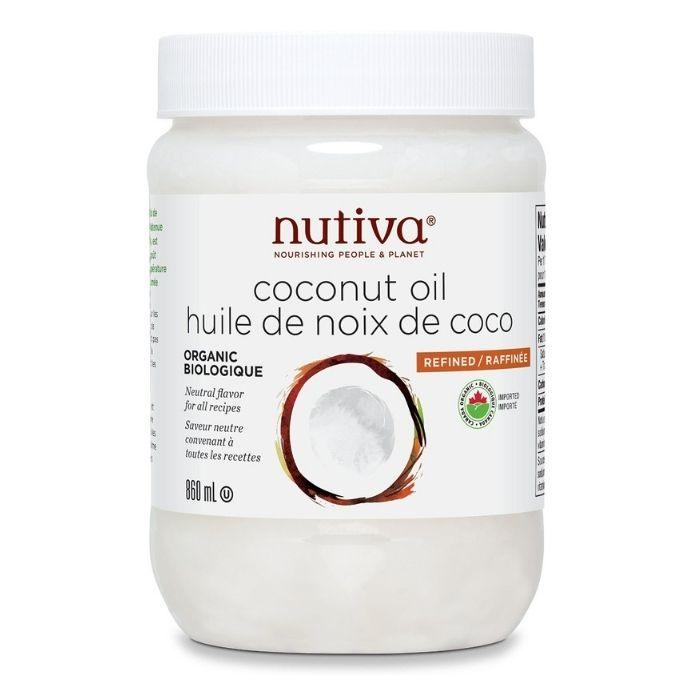 Nutiva - Organic Refined Coconut Oil, 860ml - front