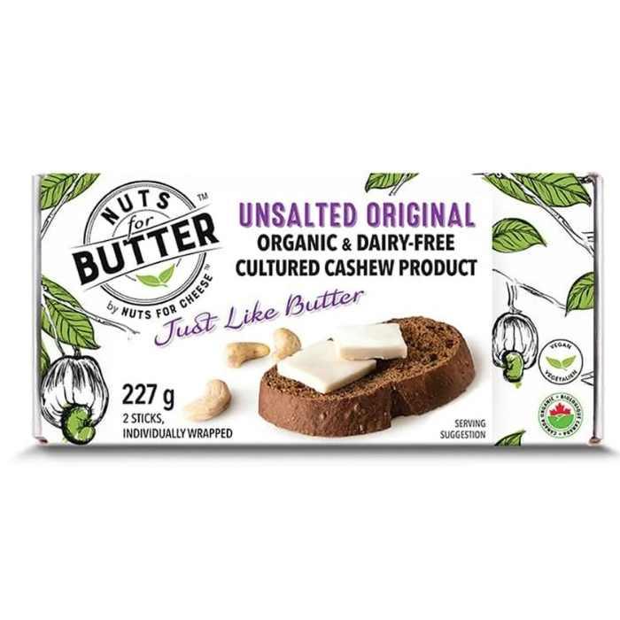 Nuts For Cheese - Organic Butter Alternative Sticks Unsalted Original