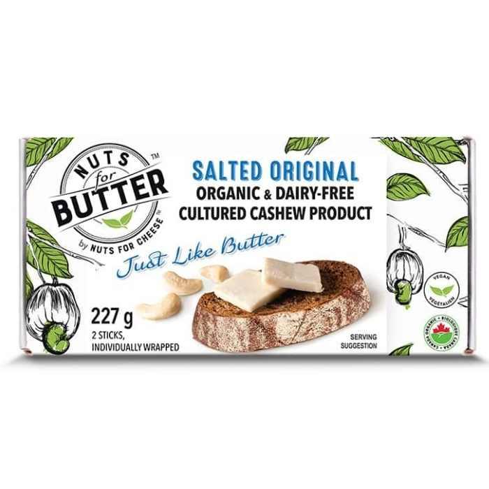 Nuts For Cheese - Organic Butter Alternative Sticks salted Original 