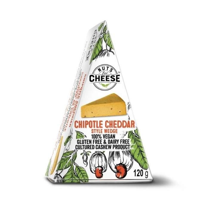 Nuts for Cheese - Chipotle Cheddar Style Wedge, 120g - front