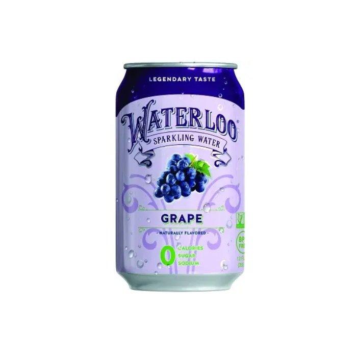 Oasis Snacks - Waterloo Sparkling Water, 12oz - Grape, 12oz