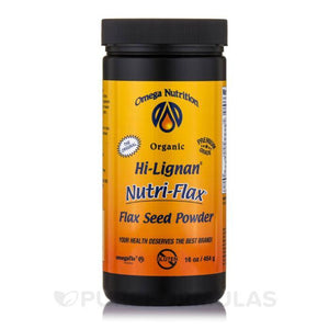 Omega Nutrition - Organic Hi-Lignan Nutri-Flax Seed Powder, 454g