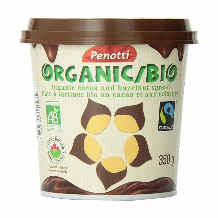 Penotti Spread Organic Cocoa and Hazelnut, 350g