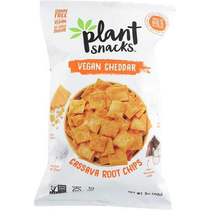 Plant Snacks - Vegan Cheddar Cassava Root Chips, 5 Oz- Pantry 1