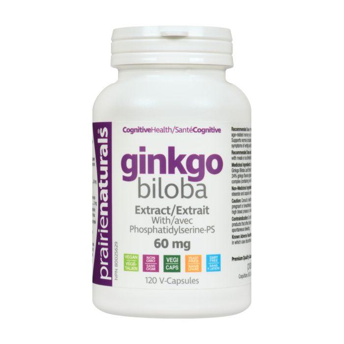 Prairie Naturals - Cognitive Health Ginkgo Biloba 60 mg, 120 Capsules amazon