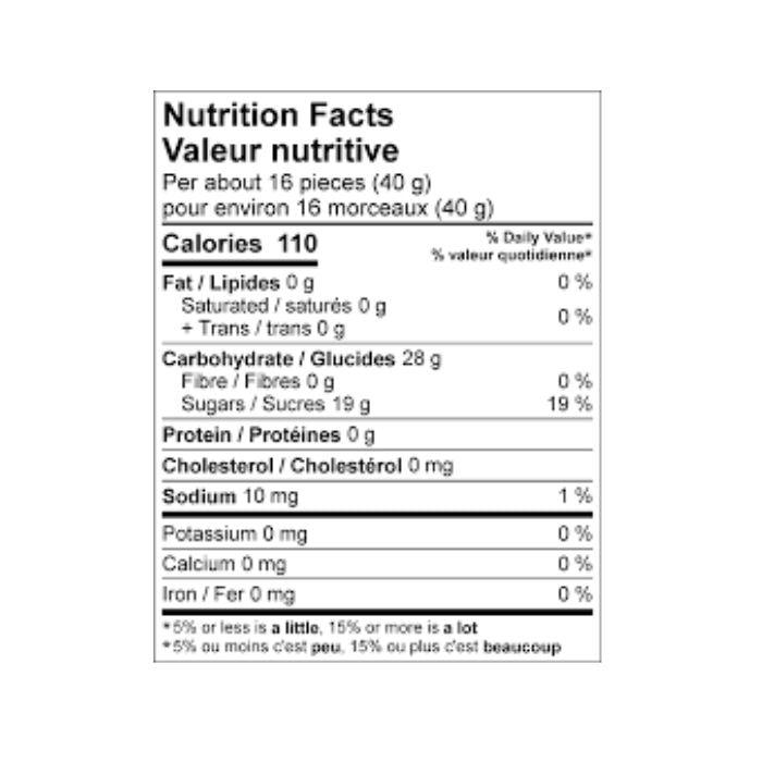 Provisions - Sour Cherry Berries, 80g - nutrition facts