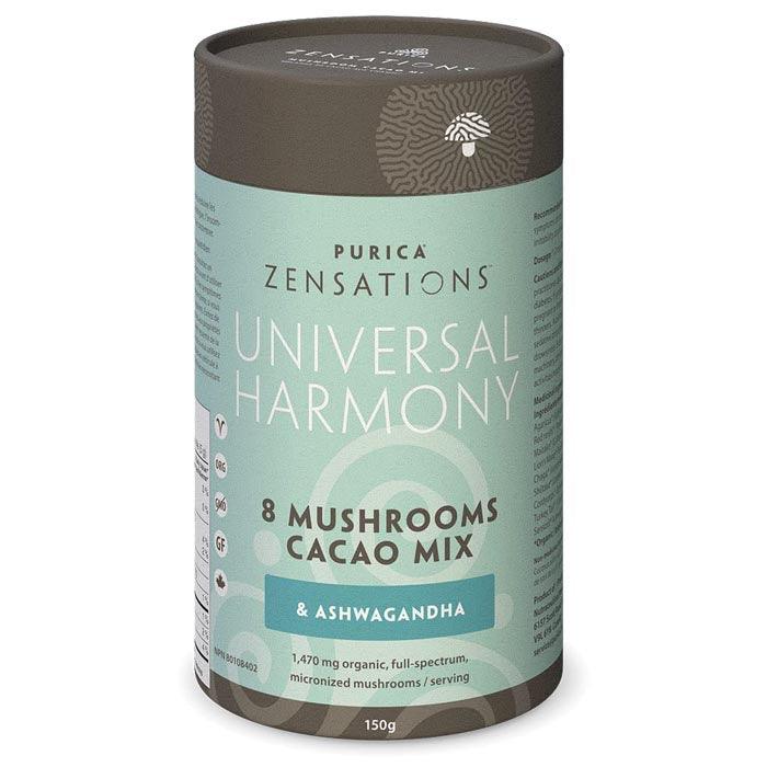 Purica - Zensations Universal Harmony - 8 Mushrooms & Ashwagandha Cacao Mix, 150g