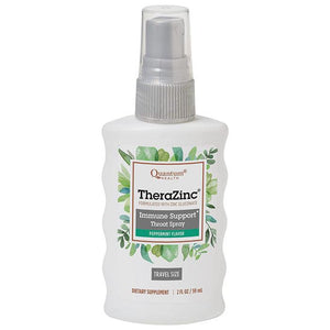 Quantum Health - TheraZinc Immune Support Throat Spray (Peppermint) | Multiple Sizes