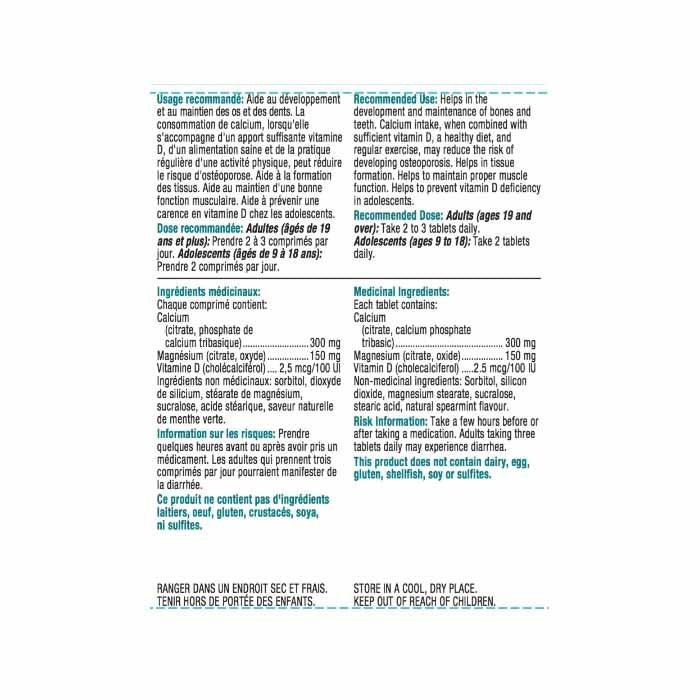 Quest Chewable CalMag + Vitamin D, 90 Tablets PlantX Canada