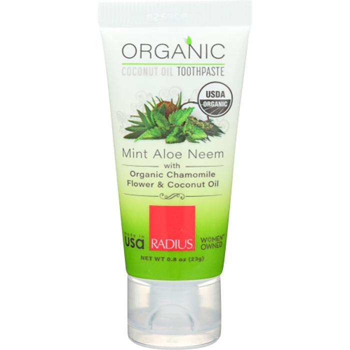 Radius – Organic Mint Aloe Toothpaste, 0.8 Oz- Pantry 1