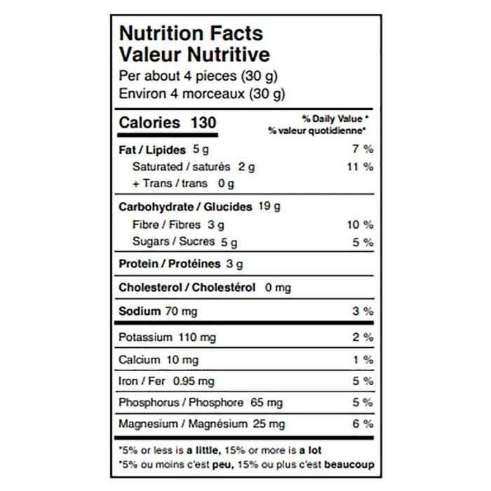 Rawcology - Probiotic Oat Clusters - Berry Burst, 90g - nutrition facts