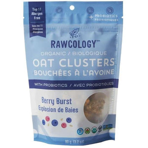 Rawcology - Organic Probiotic Oat Clusters, 90g | Multiple Flavours