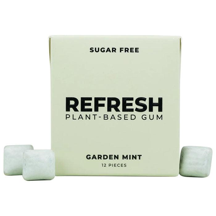 Refresh Gum - Plant-Based Gum - Garden Mint, 12 Pieces