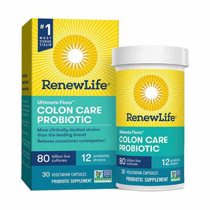 RenewLife - Colon Care Probiotic 80 Billion CFU, 30 Capsules