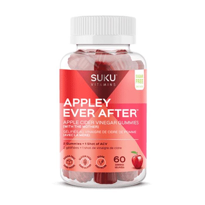 SUKU Vitamins - Appley Ever After (ACV Vitamin B12 & Methylated Folate), 60 Count