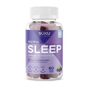 SUKU Vitamins - Restful Sleep (Melatonin GABA & L-Theanine), 60 Count
