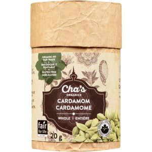 Cha's Organics - Cardamom Whole, 20g
