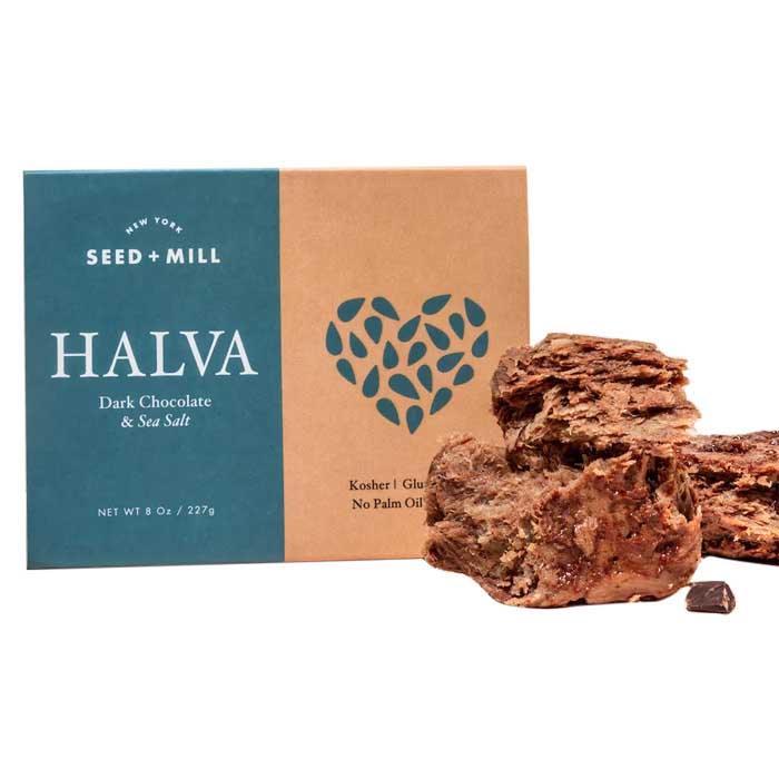 Seed + Mill - Halva Sea Salt Dark Chocolate, 227g
