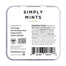 Simply Gum - Simply Natural Mints - Ginger, 30g - back