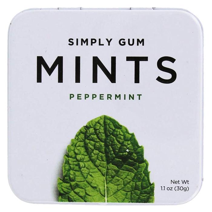 Simply Gum - Simply Natural Mints - Peppermint, 30g