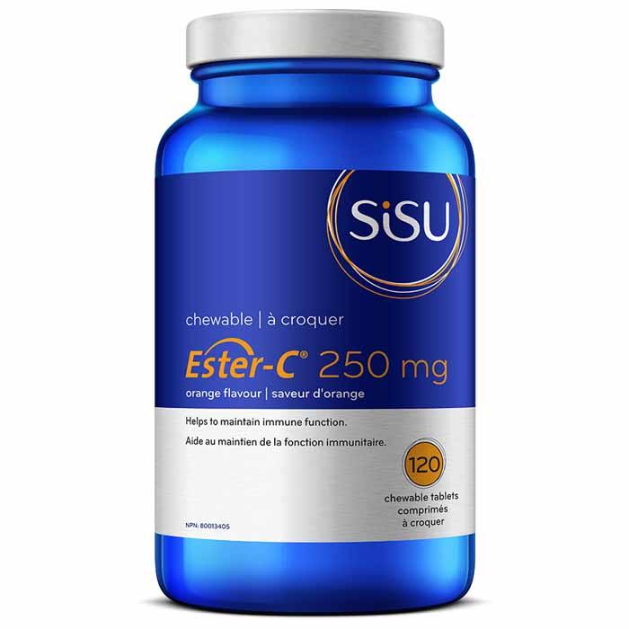 Sisu - Kids Ester-C 250 mg Chewable Orange, 120 Tablets
