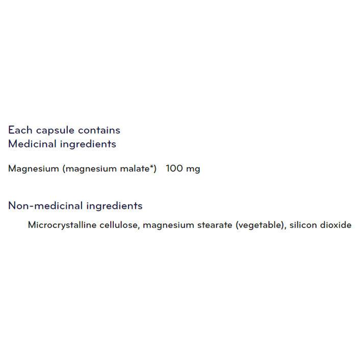 Sisu - Magnesium 100 mg, 100 Capsules - Back