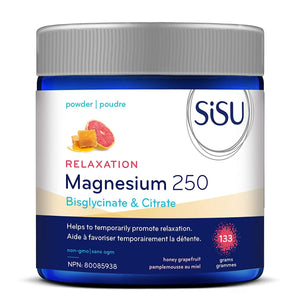 Sisu - Magnesium 250 Relaxation Blend, Honey Grapefruit, 133g