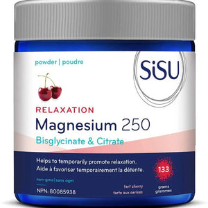 Sisu - Magnesium 250 Relaxation Blend, Tart Cherry, 133g