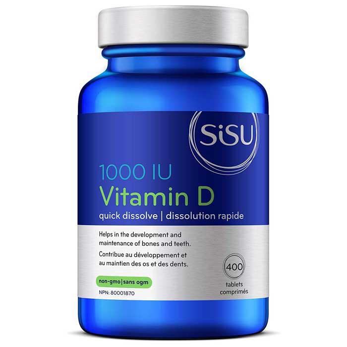 Sisu - Vitamin D3 - Unflavoured 400 Tablets, 1000IU