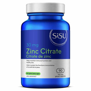 Sisu - Zinc Citrate 30 mg, 90 Capsules