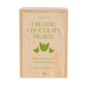 Sjaak's Organic Chocolates - Green Tea & Lemon Dark Chocolate Heart Bites, 453g