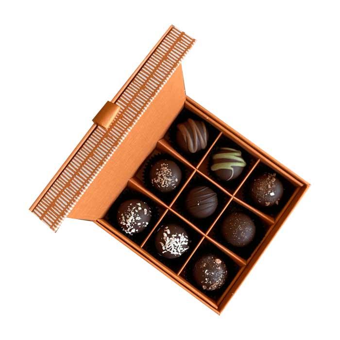 Sjaak's Organic Chocolates - Melk® Truffle Assortment - 9ct, 122.5g