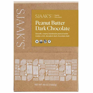 Sjaak's Organic Chocolates - Peanut Butter Dark Chocolate Bites, 1360g