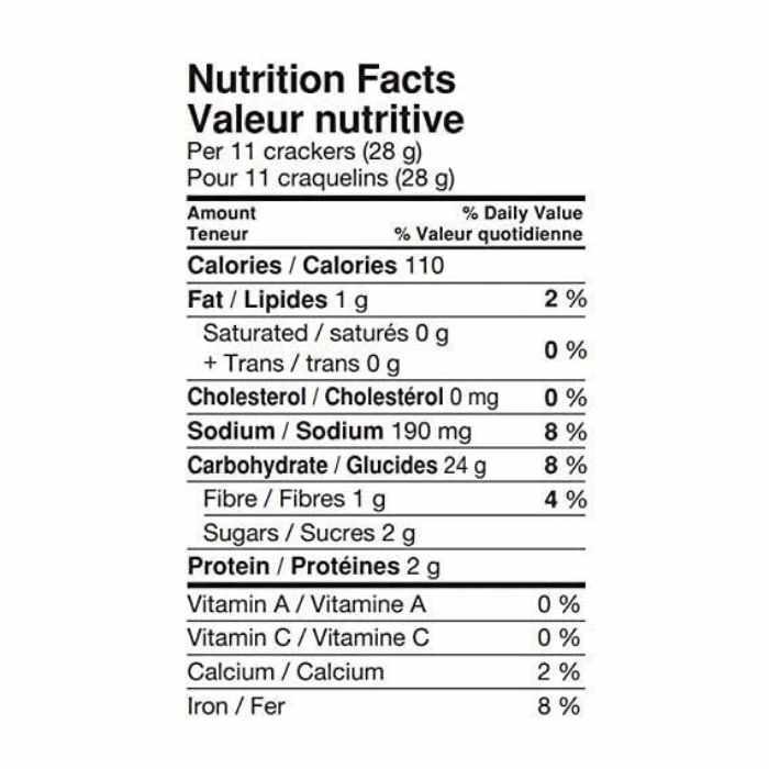 Snack Factory - Everything Pretzel Crisps, 200g - Nutrition Facts