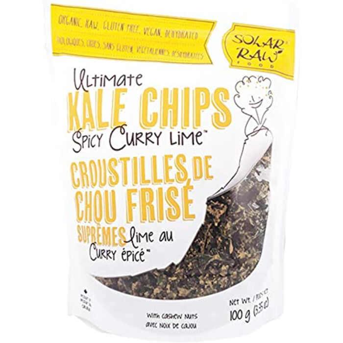 Solar Raw - Ultimate Kale Chips - Spicy Curry Lime, 100g