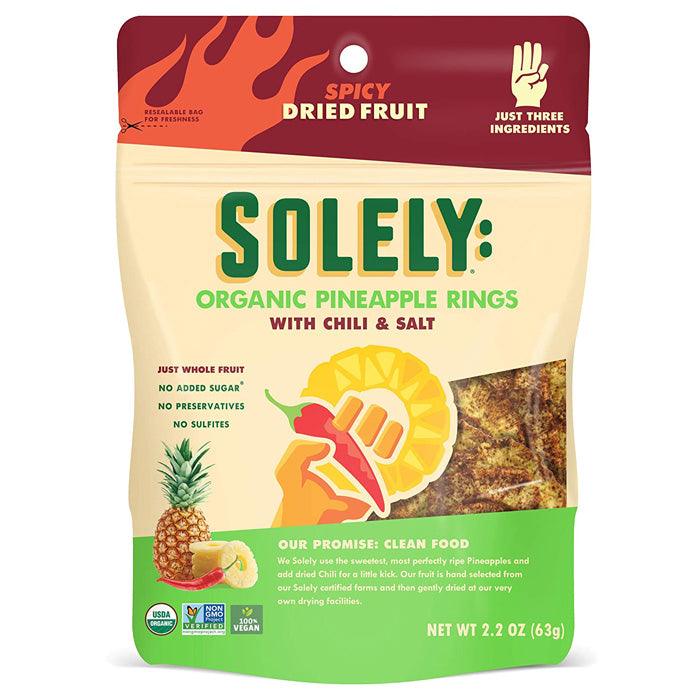 Solely - Dried Fruit with Chili & Salt - Pineapple Rings, 2.8oz
