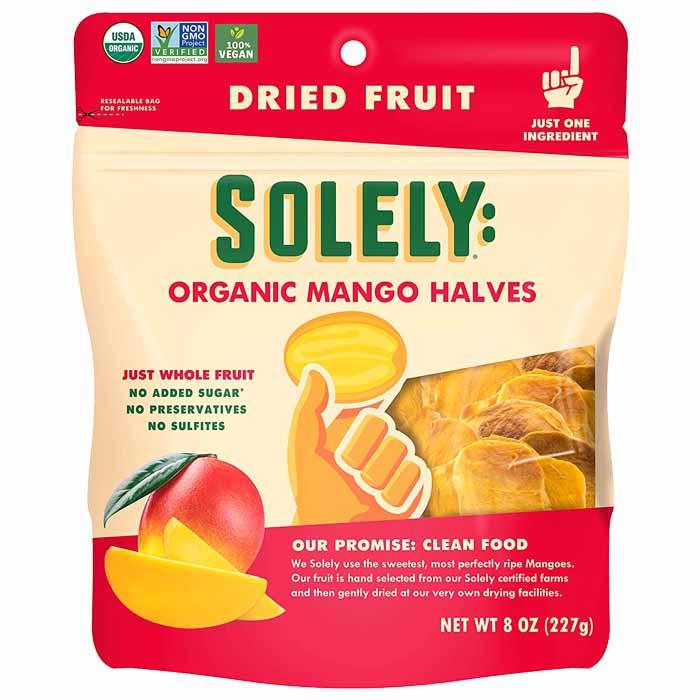 Solely - Organic Dried Fruit Mango Halves, 8oz
