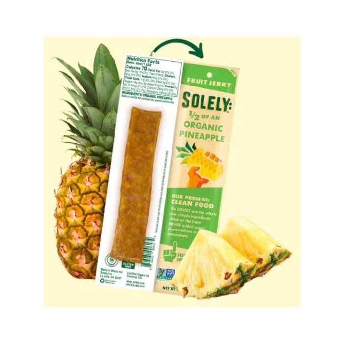 Solely - Organic Fruit Jerky - Pineapple, 0.8oz - back