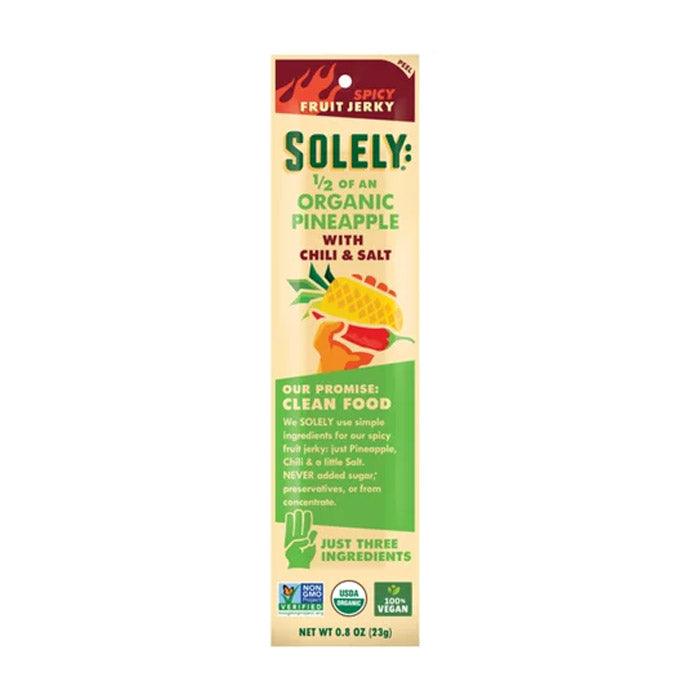 Solely - Organic Fruit Jerky with Chili & Salt - Pineapple, 23g