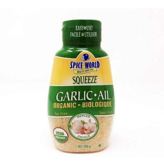 Spice World - Organic Minced Garlic, 269g - front