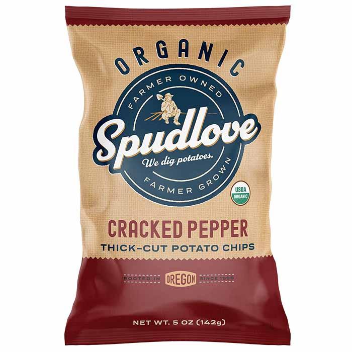 Spudlove - Potato Chips - Sea Salt & Black Pepper, 142g
