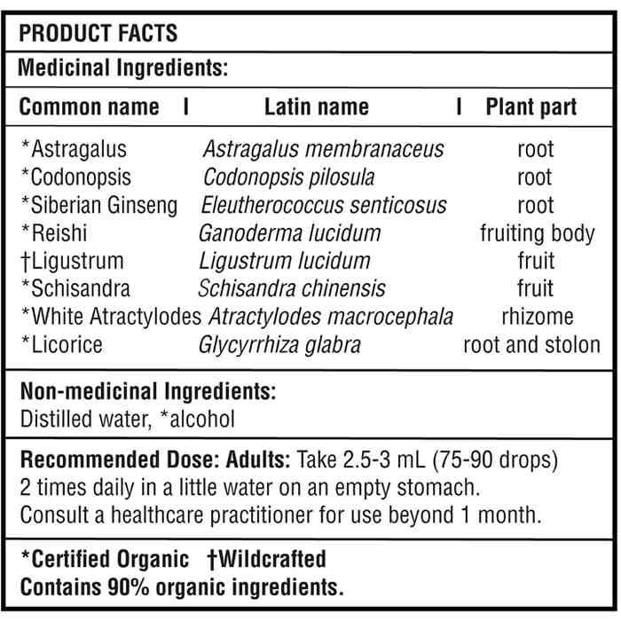 St. Francis Herb Farm - Deep Immune, 50ml - back 