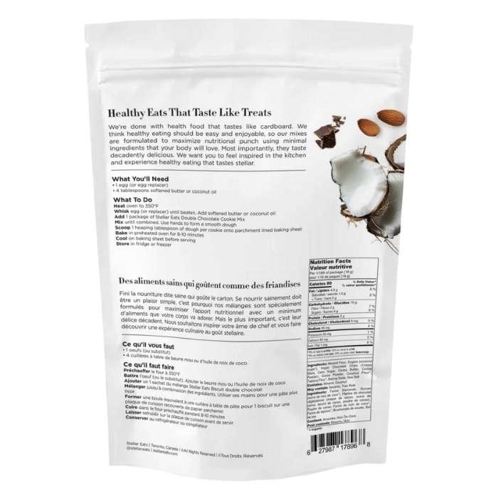 Stellar Eats - Double Chocolate Cookie Mix, 291g - Back