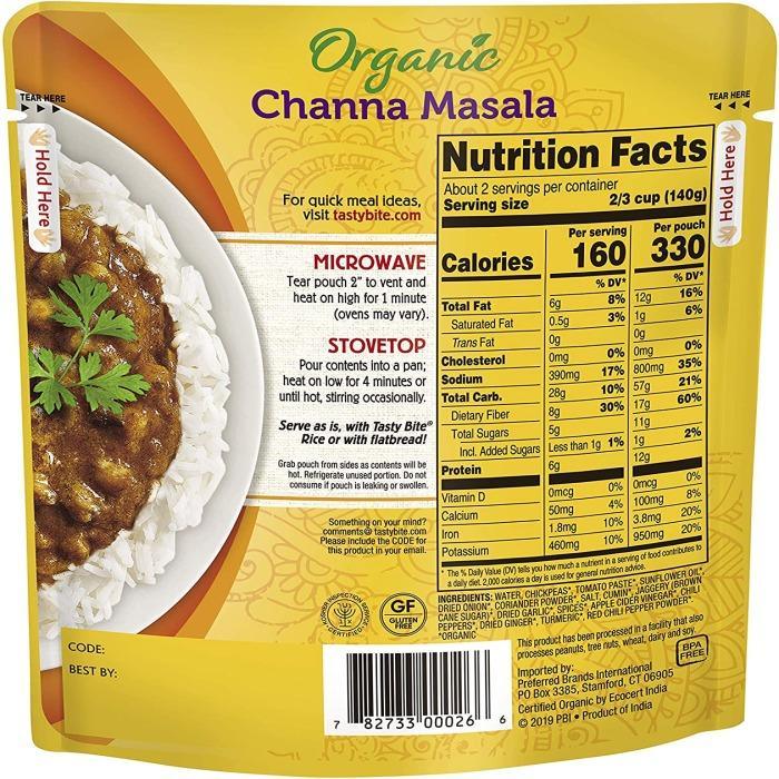 Tasty Bite – Indian Channa Masala, 10 Oz- Pantry 2