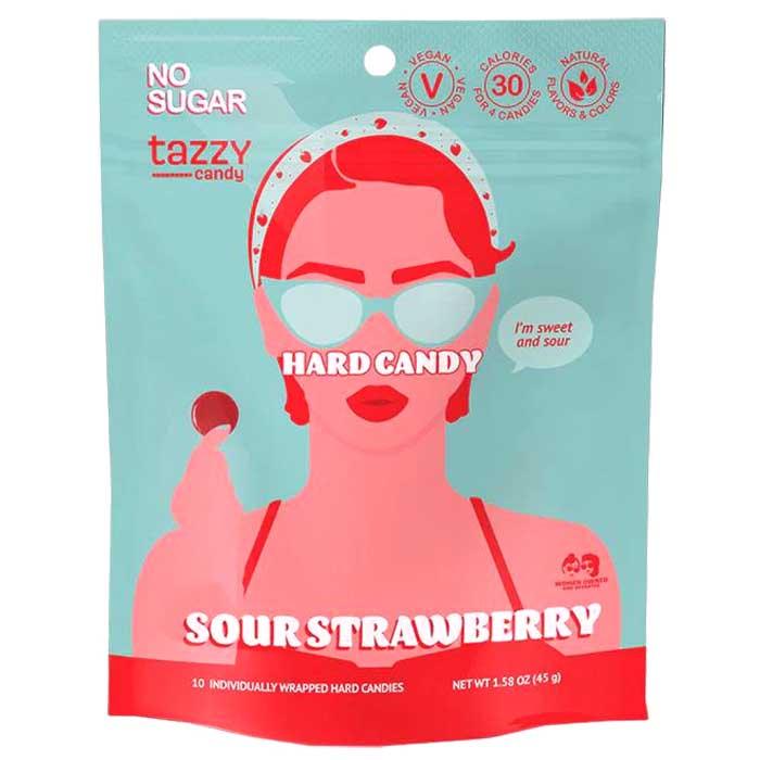 Tazzy Candy - Hard Candy - Sour Strawberry, 45g