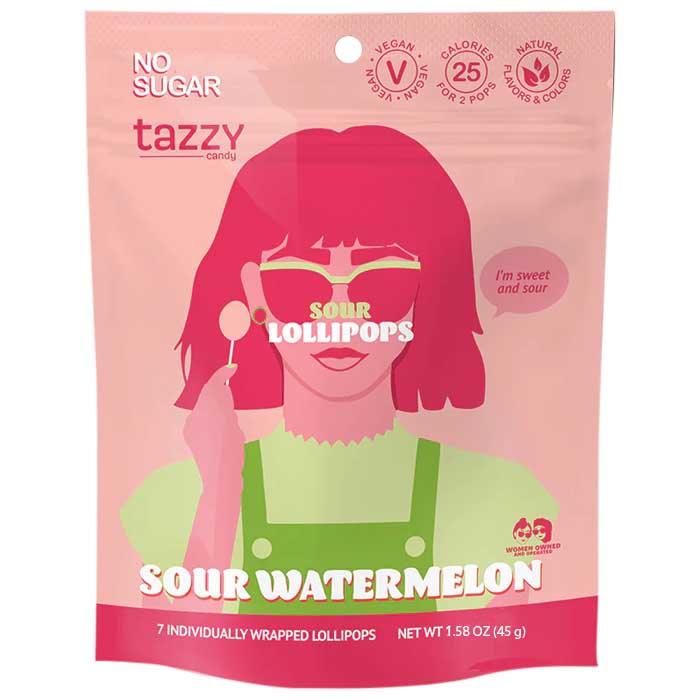 Tazzy Candy - Lollipops - Sour Watermelon, 45g