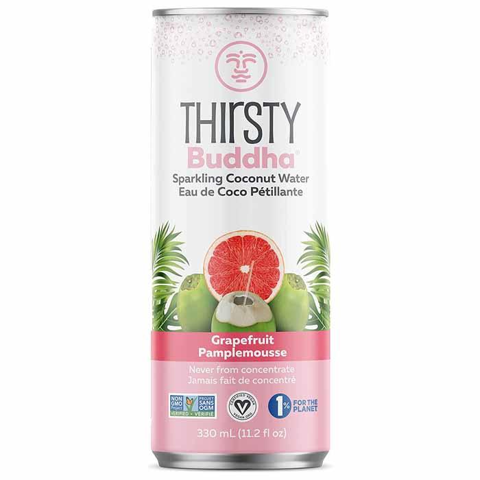 Temple Lifestyle Inc - Thirsty Buddha Sparkling Coconut Water, Grapefruit , 330ml